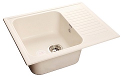 Granfest Мойка кухонная Standart GF-S645L Белый – фотография-1